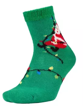 Northeast Outfitters Уютная каюта для взрослых Танцующие носки Санта-Клауса, зеленый