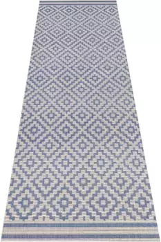 NORTHRUGS бегун "diamond", прямоугольный, для внутреннего и наружного использования, ковер, атмосферостойкий, балкон, сад, гостиная, ромб 80х200 см, синий