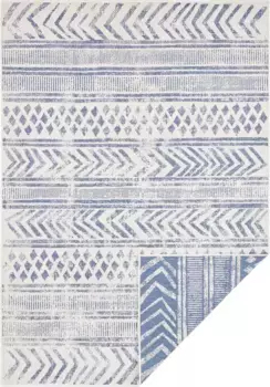 NORTHRUGS ковер "Двусторонний ковер "BIRI" 160х230 см, кремовый/синий