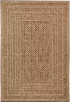 NORTHRUGS ковер "Limonero", прямоугольный, для дома и улицы, плоское плетение, ковер, сканди, сад, гостиная 160х230 см, бежевый/коричневый