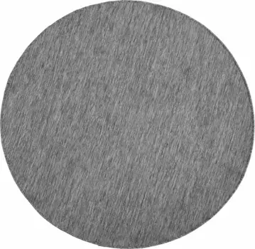 NORTHRUGS ковер "Miami", круглый, для внутреннего и наружного использования, устойчивый к атмосферным воздействиям, для балкона, сада, гостиной, водонепроницаемый 140 см, серый