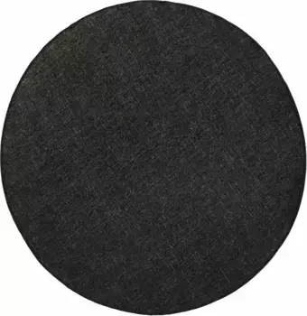 NORTHRUGS ковер "Miami", круглый, для внутреннего и наружного использования, устойчивый к атмосферным воздействиям, для балкона, сада, гостиной, водонепроницаемый 140 см, черный