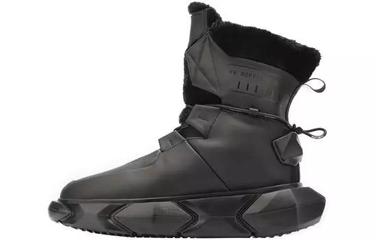 Полусапоги женские унисекс NORVINCY утепленные комбинированные, черный