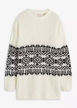 Норвежский длинный свитер John Baner Jeanswear, бежевый