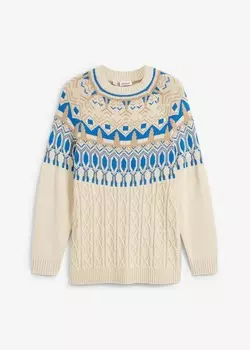 Норвежский свитер John Baner Jeanswear, бежевый