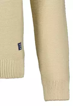 Норвежский свитер LERROS "Вязание с круглым вырезом LERROS *Графика Норвегии*", бежевый