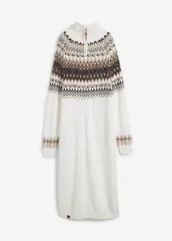 Норвежское трикотажное платье John Baner Jeanswear, бежевый