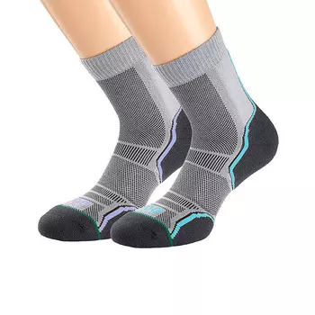 Носки 1000 Mile Women's Trail Running Socks (двойной комплект), серый