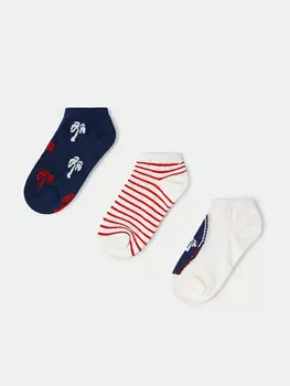 Носки 10708 Mayoral, красный/темно-синий/белый