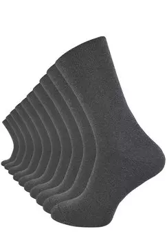 Носки 10 PAAR UNISEX Cotton Prime, антрацит