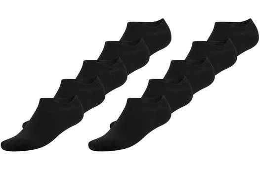 Носки 10 пар бамбуковых носков-кроссовок Cappuccino Italia, черный