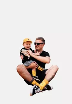 Носки 1 PAAR MIT 2 UNTERSCHIEDLICHEN DESIGNS, MOTIV: KSE Dedoles, желтый