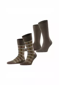 Носки 2-PACK Esprit, коричневый