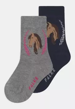 Носки 2-Pack FALKE, цвет grey/dark blue