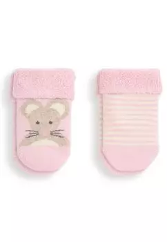 Носки 2-PACK MOUSE JoJo Maman Bb, цвет pink