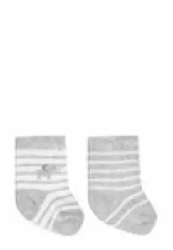 Носки 2-PACK STRIPE ELEPHANT Jojo Maman Bb, серый