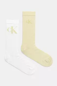 Носки 2 пары Calvin Klein Jeans, белый