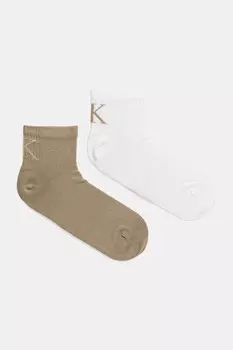 Носки 2 пары Calvin Klein Jeans, бежевый