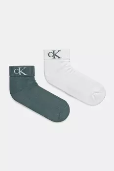 Носки 2 пары Calvin Klein Jeans, бирюзовый