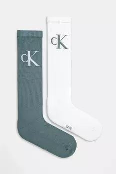 Носки 2 пары Calvin Klein Jeans, бирюзовый