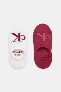 Носки 2 пары Calvin Klein Jeans, бордовый