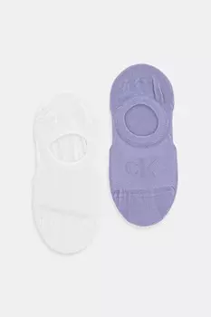 Носки 2 пары Calvin Klein Jeans, фиолетовый