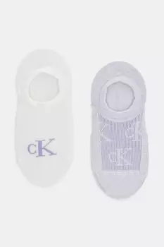 Носки 2 пары Calvin Klein Jeans, фиолетовый