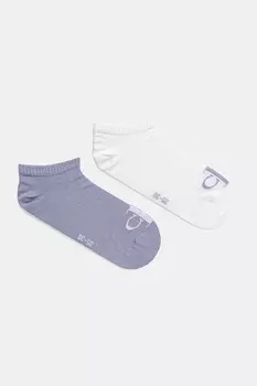 Носки 2 пары Calvin Klein Jeans, фиолетовый