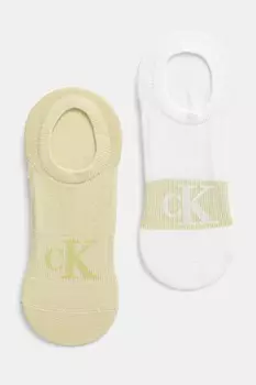 Носки 2 пары Calvin Klein Jeans, зеленый
