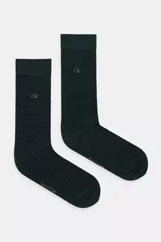 Носки 2 пары Calvin Klein, зеленый