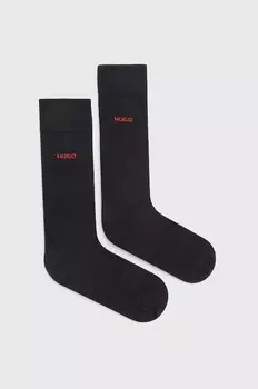 Носки (2 пары) Hugo, черный