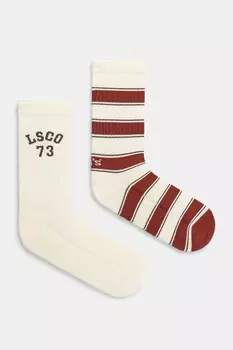 Носки 2 пары Levi'S, бежевый