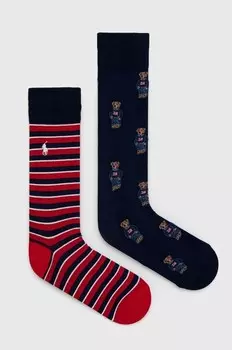Носки , 2 пары Polo Ralph Lauren, мультиколор