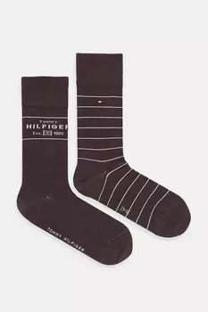 Носки 2 пары Tommy Hilfiger, коричневый