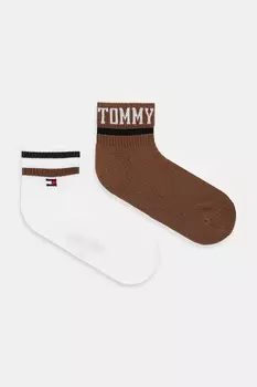 Носки 2 пары Tommy Jeans, коричневый
