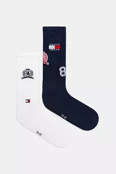 Носки 2 пары Tommy Jeans, темно-синий