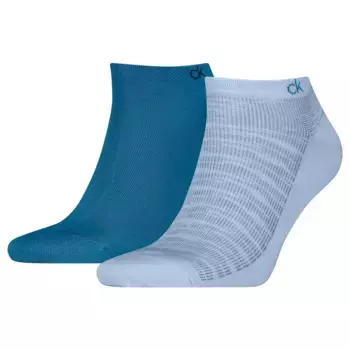 Носки 2 шт Calvin Klein Sneaker Space Dye Bird Eye, синий