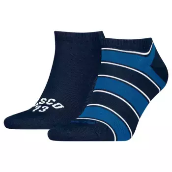 Носки 2 шт Levi's Low Cut Rugby Stripe, синий