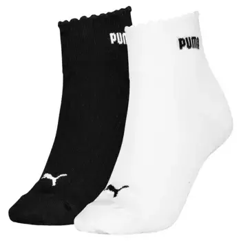Носки 2 шт Puma Scallop Edge Quarter, белый