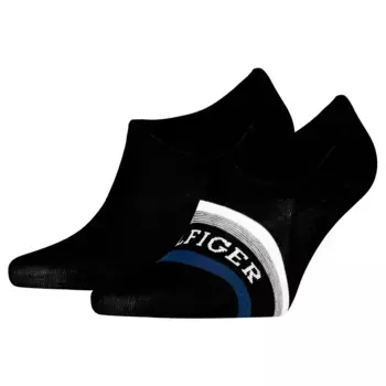 Носки 2 шт Tommy Hilfiger Footie no show, черный