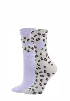 Носки 2ER PACK HERZ/LEO Ewers, фиолетовый