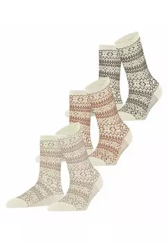 Носки 3-PACK Esprit, молочный