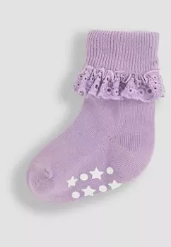 Носки 3-PACK FRILLY, REGULAR FIT JoJo Maman Bb, фиолетовый