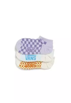 Носки 3 PACK VANS CHECK KICK, фиолетовый