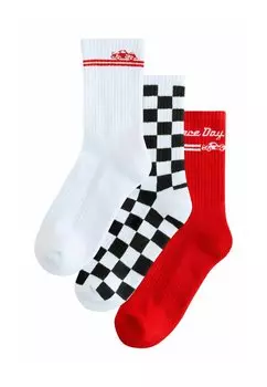 Носки 3 PACK WITH ARCH SUPPORT REGULAR FIT Next, красный