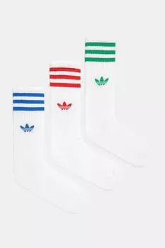 Носки 3 пары Adidas Originals, белый
