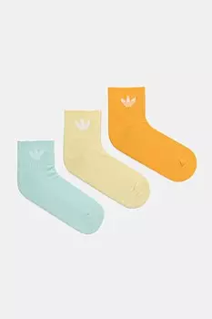 Носки 3 пары Adidas Originals, мультиколор