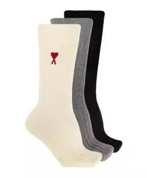 Носки 3 пары Ami Paris, мультиколор