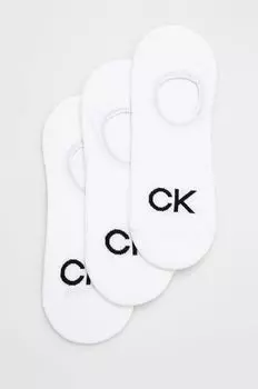Носки (3 пары) Calvin Klein, белый