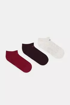 Носки 3 пары Calvin Klein, бежевый